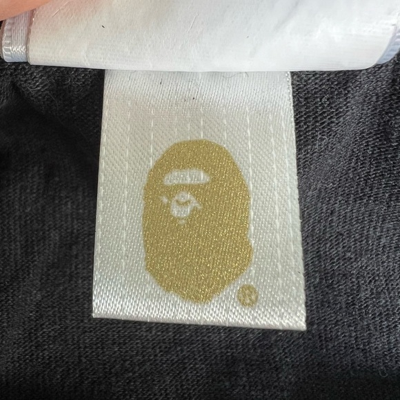 BAPE A Bathing Ape Yellow Orange Camo Shark T-Shirt Short Sleeve Large - Picture 8 of 10